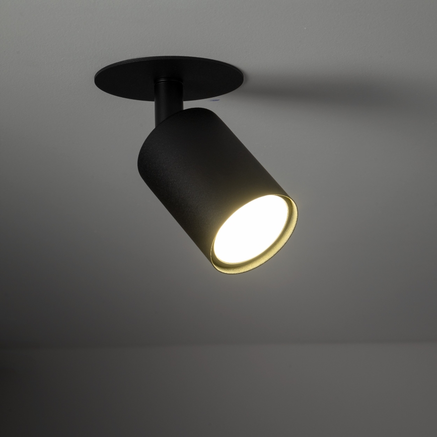 Upotettu kohdevalo NEX 1xGU10/10W/230V musta