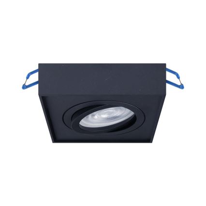 Upotettu kohdevalo NUSA 1xGU5,3/MR16/50W/12V kulmikas musta
