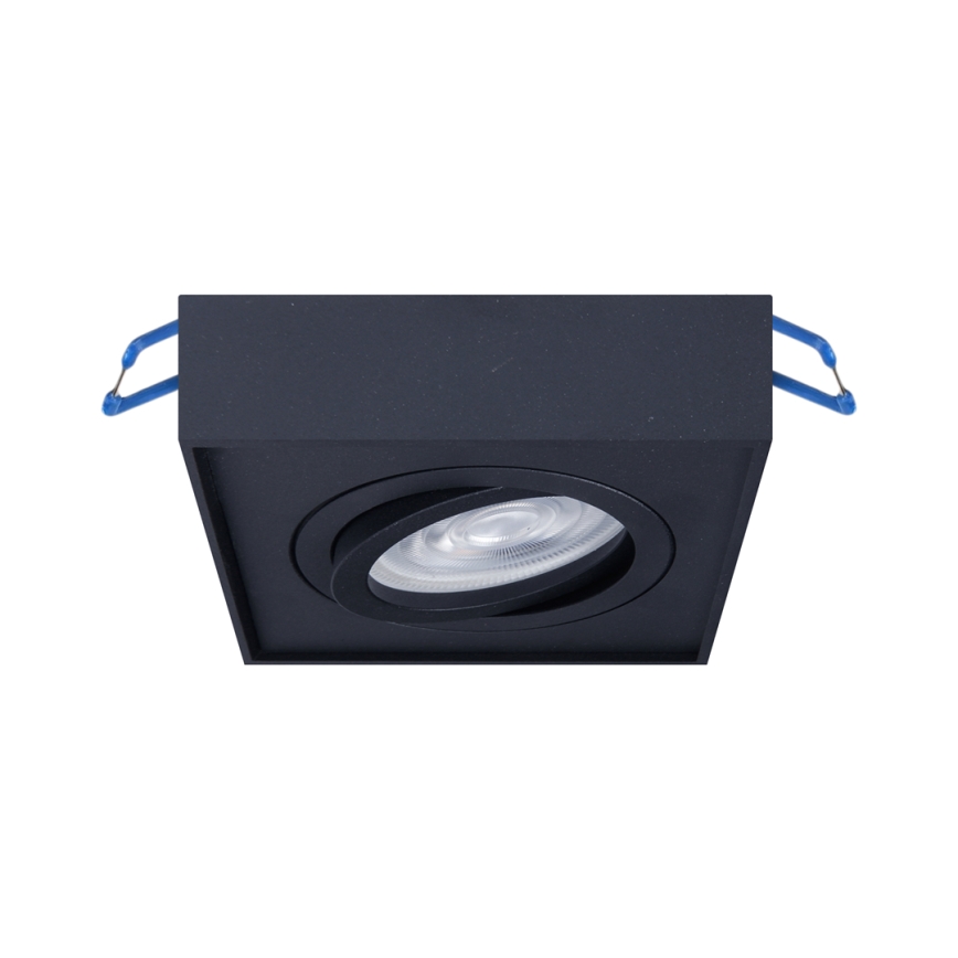 Upotettu kohdevalo NUSA 1xGU5,3/MR16/50W/12V kulmikas musta