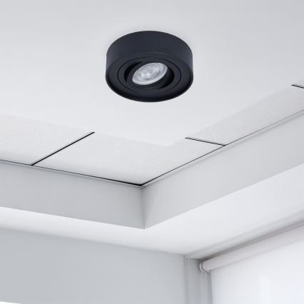 Upotettu kohdevalo NUSA 1xGU5,3/MR16/50W/12V pyöreä musta