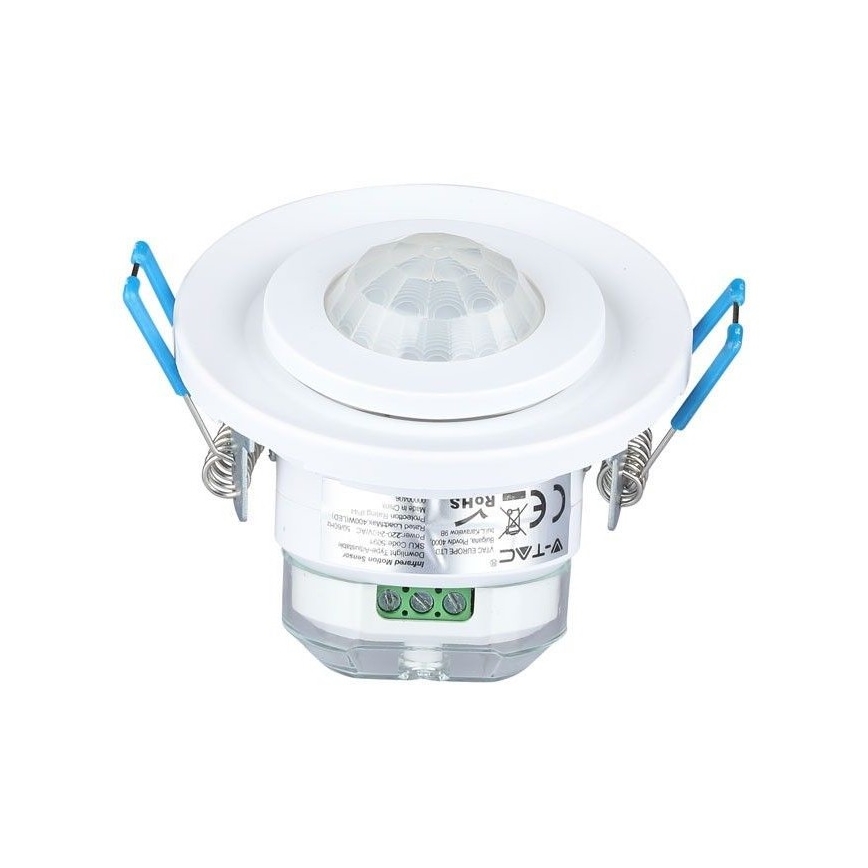 Upotettu liiketunnistin PIR 360° 400W/230V valkoinen