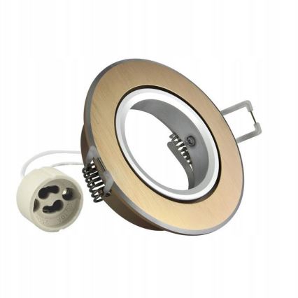 Upotettu valo EAST OPAL 1xGU10/8W/230V halkaisija 8,5 cm kulta