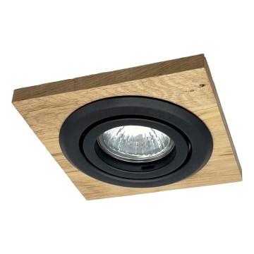 Upotettu valo TOBBY 1xG9/20W/230V 11,5x11,5 cm tammi/musta