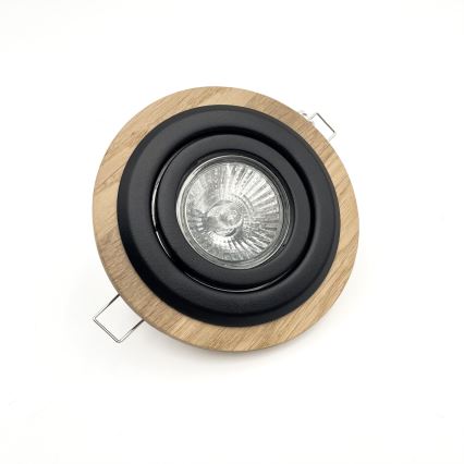 Upotettu valo TOBBY 1xG9/20W/230V halkaisija 11,5 cm tammi/musta