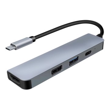 USB-C hub 4in1 Power Delivery 100W ja HDMI 4K