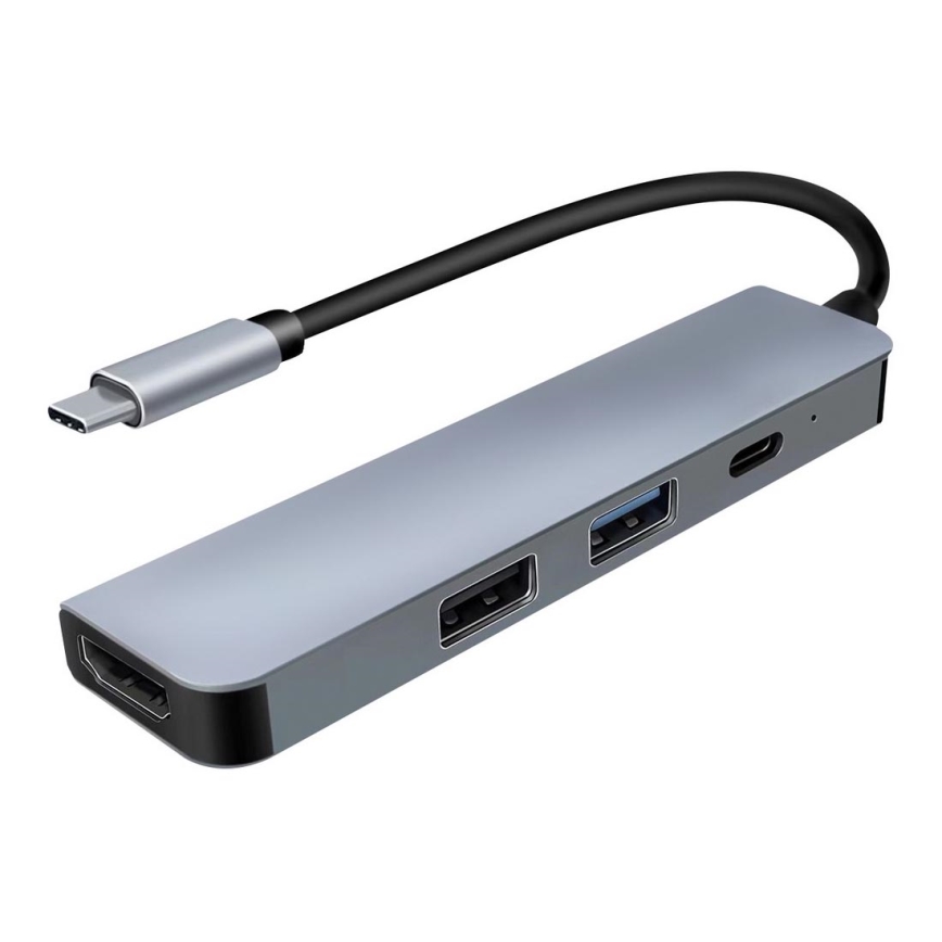 USB-C hub 4in1 Power Delivery 100W ja HDMI 4K