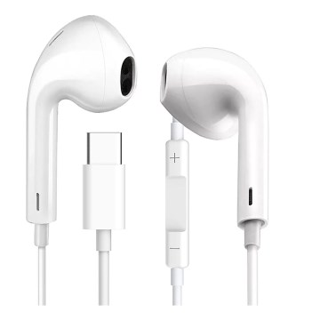 USB-C-kuulokemikrofoni valkoinen