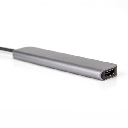 USB hub 7in1 Virranjakaja 100W HDMI 4K