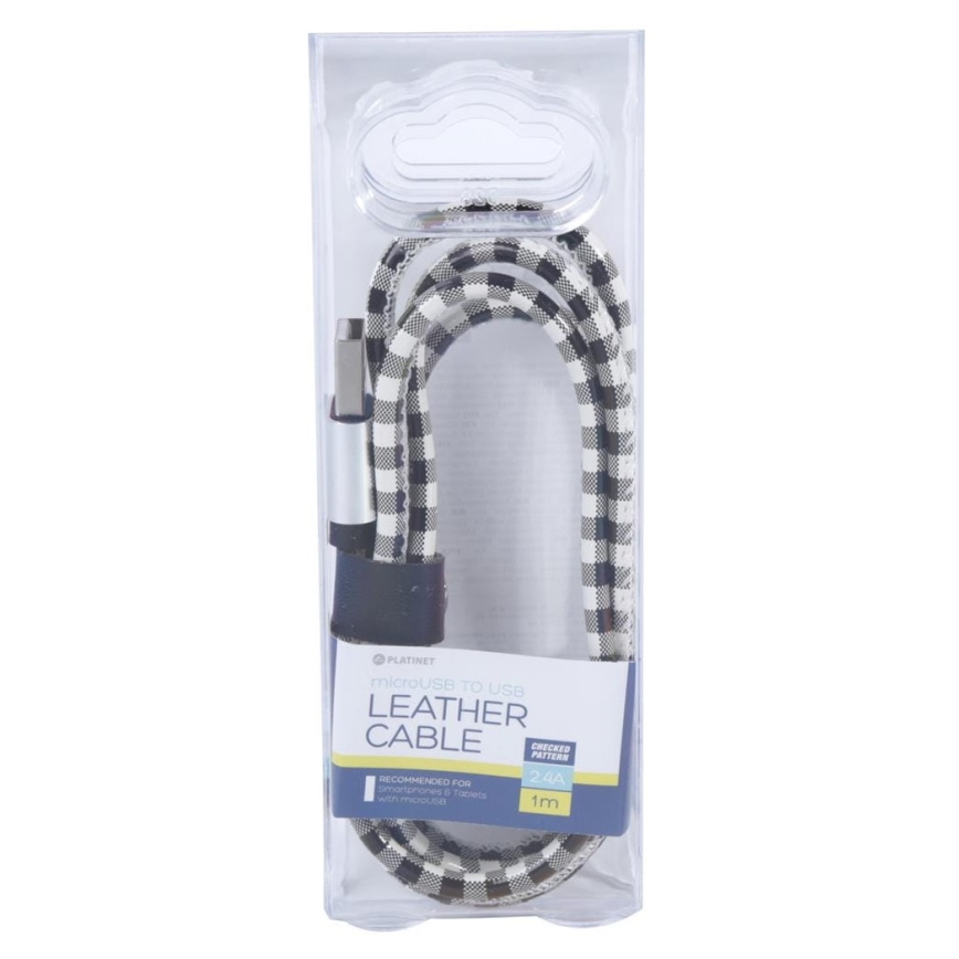 USB-kaapeli USB A / Micro USB liitin 1m valkoinen