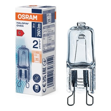 Uunipolttimo HALOPIN G9/25W/230V 2700K - Osram