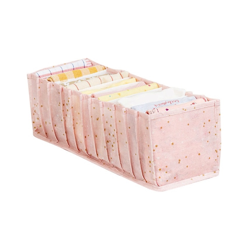 Vaatekaapin järjestäjä 42x16x13 cm pinkki