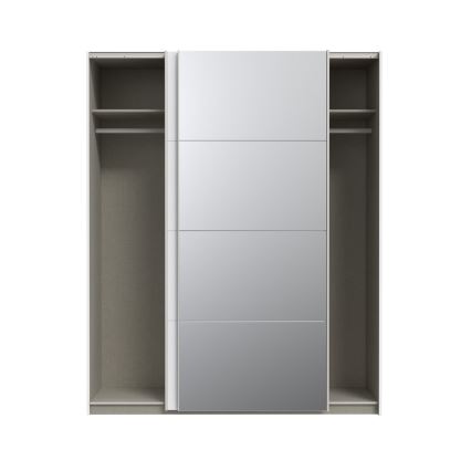 Vaatekaappi peilillä KARO 170x210 cm valkoinen