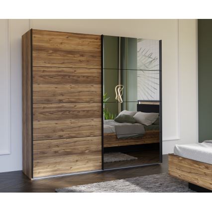 Vaatekaappi peilillä OREN 220x210 cm artisan-tammi