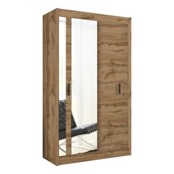 Vaatekaappi peilillä SABRINA 120x215 cm woltan tammi