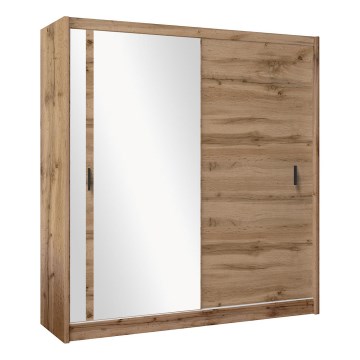 Vaatekaappi peilillä SABRINA 203x215 cm woltan tammi