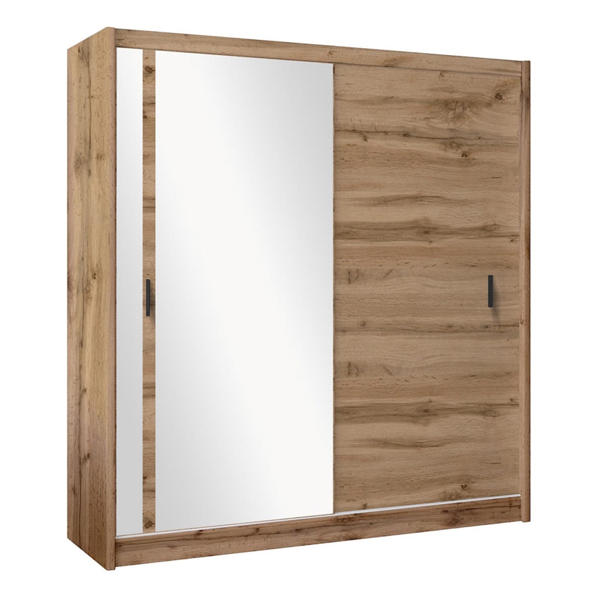 Vaatekaappi peilillä SABRINA 203x215 cm woltan tammi