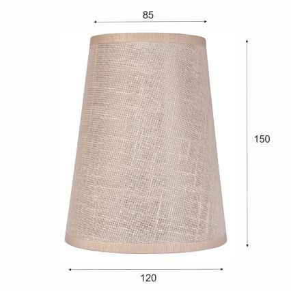Vaihtovarjostin kattokruunulle ja seinävalaisimelle ANTONIO E14 150x120 mm beige