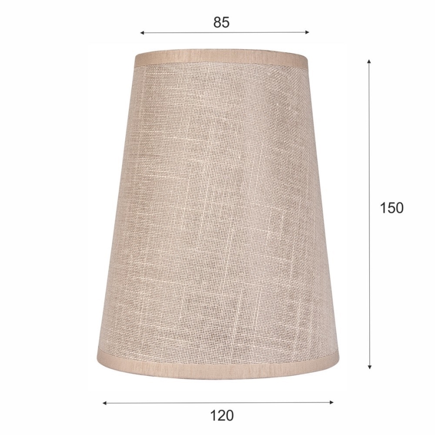 Vaihtovarjostin kattokruunulle ja seinävalaisimelle ANTONIO E14 150x120 mm beige