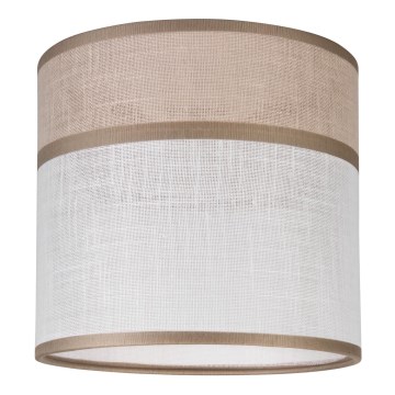 Vaihtovarjostin kattokruunulle, pöytävalaisimille ja seinävalaisimille ANDREA E27 halkaisija 16 cm beige/harmaa