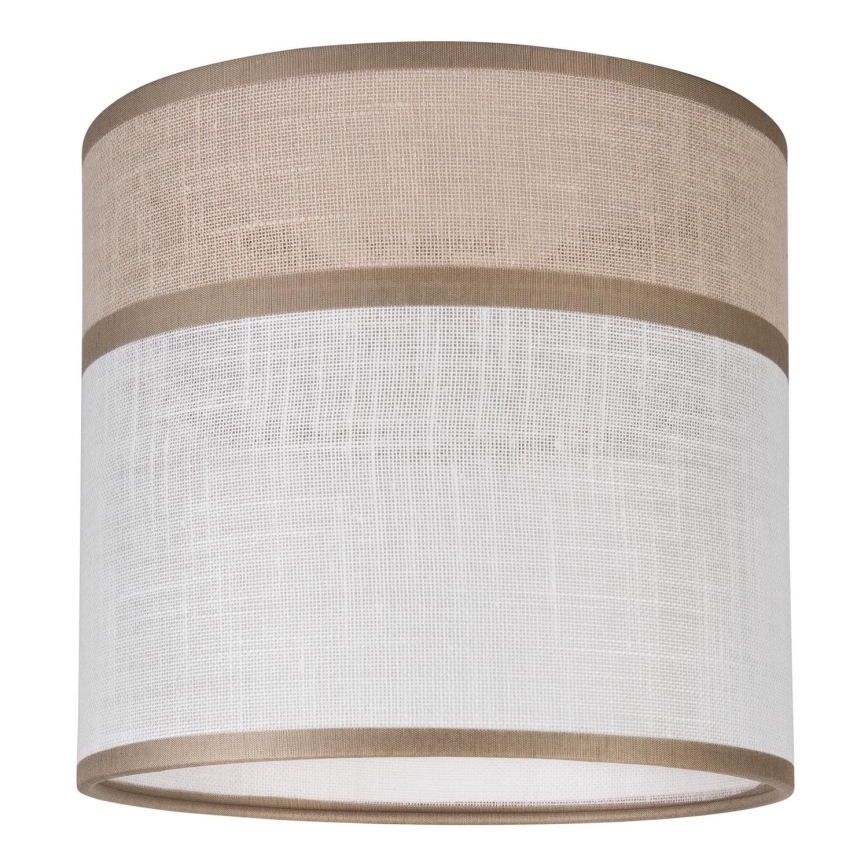 Vaihtovarjostin kattokruunulle, pöytävalaisimille ja seinävalaisimille ANDREA E27 halkaisija 16 cm beige/harmaa