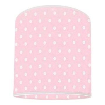 Vaihtovarjostin kattokruunuun DOTS halkaisija 15 cm vaaleanpunainen