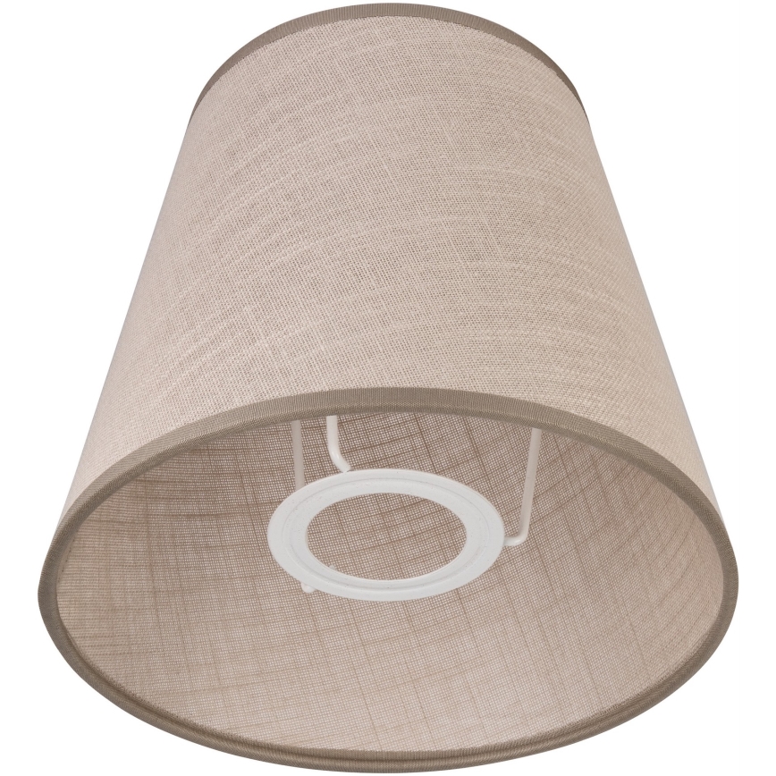 Vaihtovarjostin kattokruunuun LORENZO E27 halkaisija 16 cm beige