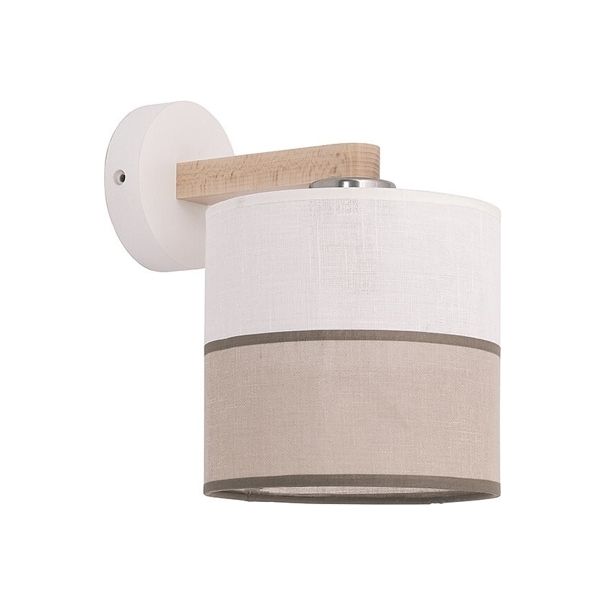 Vaihtovarjostin seinävalaistukseen LAURA E27 kerma/beige