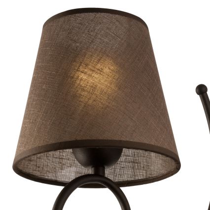 Vaihtovarjostin seinävalaistukseen LORENZO E27 halkaisija 16 cm ruskea