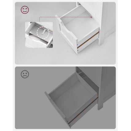 Valkoinen ZARA-kaappi