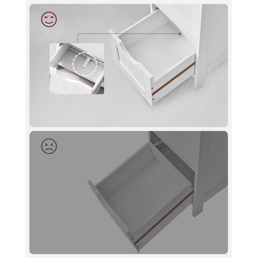 Valkoinen ZARA-kaappi