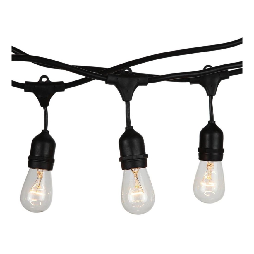 Valoketju ulkokäyttöön STRING 15m 15xE27/25W/230V IP54