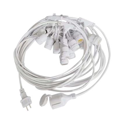 Valoketju ulos STRING 15xE27/40W/230V 15m IP65