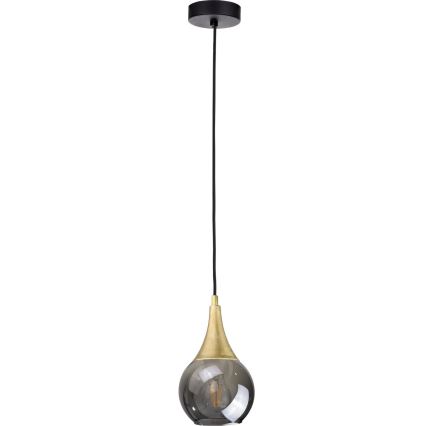 Varaosalasivalaisin LACRIMA SMOKY E27 Ø 15 cm musta savunvärinen