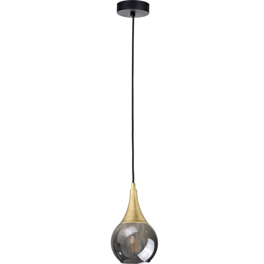 Varaosalasivalaisin LACRIMA SMOKY E27 Ø 15 cm musta savunvärinen
