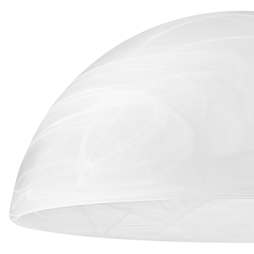Varaava lasi E27-kattovalaisimeen 130x300 mm valkoinen