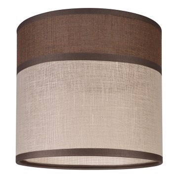 Varaava varjostin kattokruunuun, lattiavalaisimeen ja seinävalaisimeen ANDREA E27 halkaisija 16 cm ruskea/beige