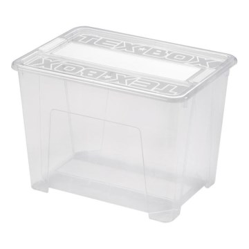 Varastolaatikko TEX BOX 21 l läpinäkyvä