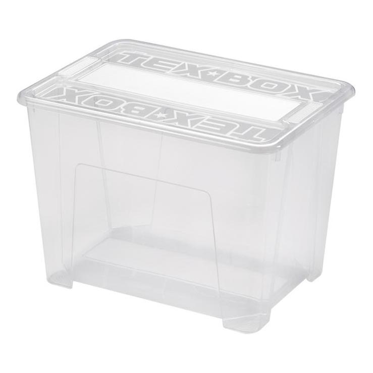 Varastolaatikko TEX BOX 21 l läpinäkyvä