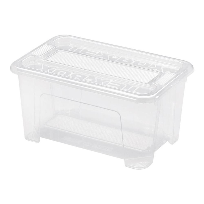 Varastolaatikko TEX BOX 4,5 l läpinäkyvä