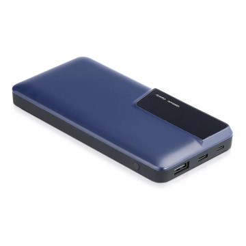 Varavirtalähde näytöllä 10000mAh/3,7V sininen