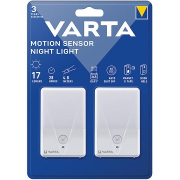 Varta 16624101402 - SETTI 2x LED-yövalo anturilla NIGHT LIGHT LED/3xAAA