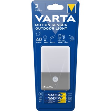 Varta 16634101421 - LED Telttailu taskulamppu anturilla LED/3xAAA IP44