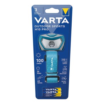 Varta 16650101421 - LED Otsalamppu OUTDOOR SPORTS H10 Pro LED/3xAAA