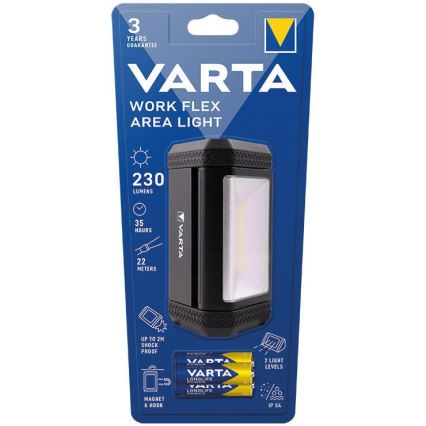 Varta 17648101421 - LED Kannettava taskulamppu WORK FLEX AREA LIGHT LED/3xAA IP54