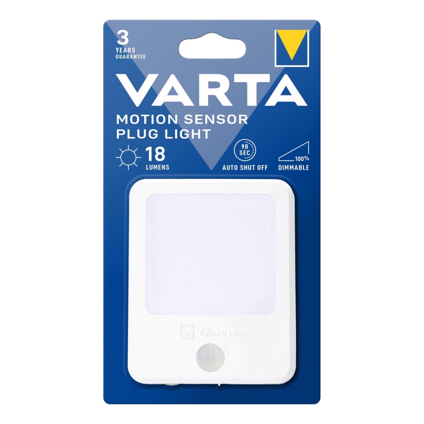 Varta 18624101401 - LED Himmennettävä yövalo anturilla LED/230V