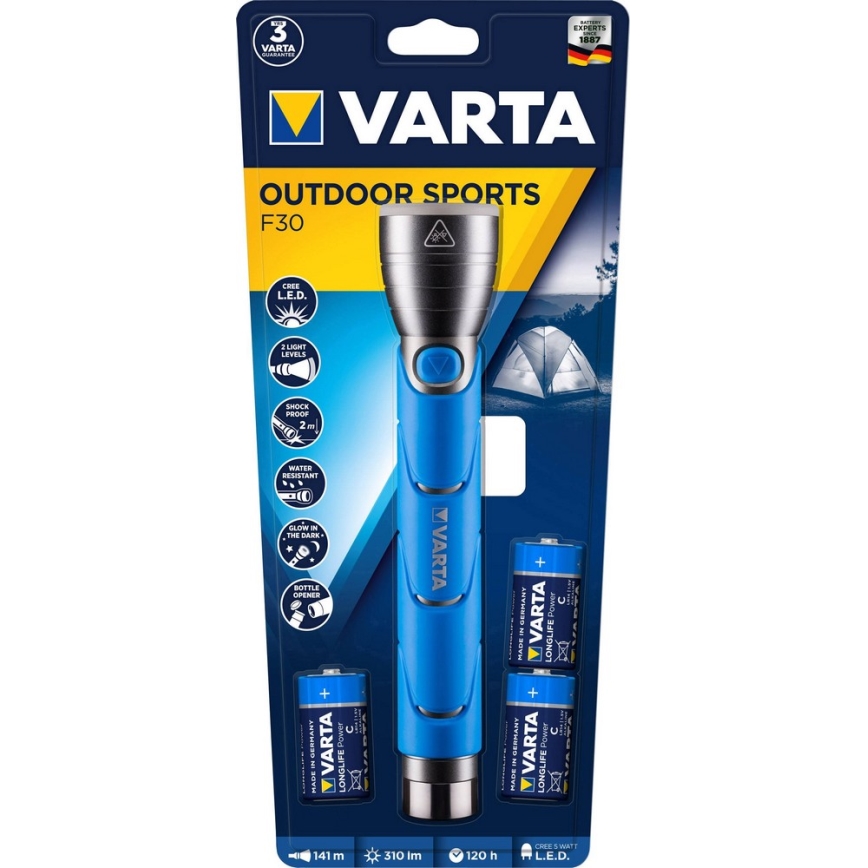 VARTA 18629 - LED-taskulamppu LED/5W/3xC