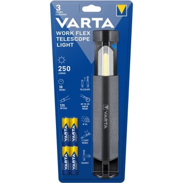 Varta 18646101421 - LED-taskulamppu WORK FLEX LED/4xAA IP54