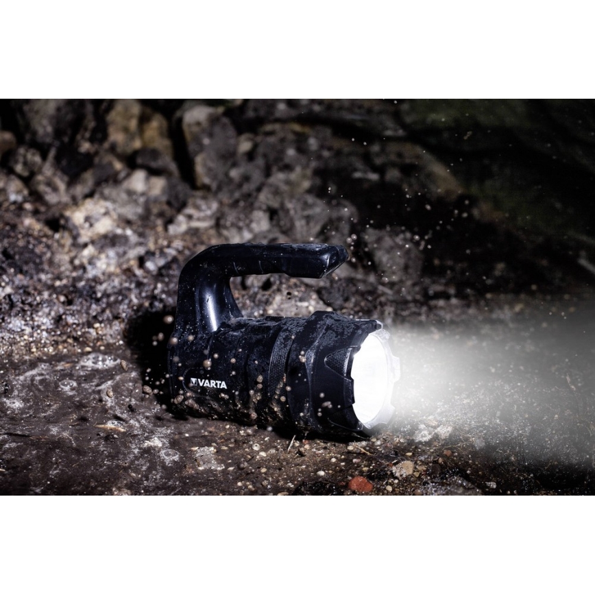Varta 18751 - LED-taskulamppu LED/6W/6xAA IP54