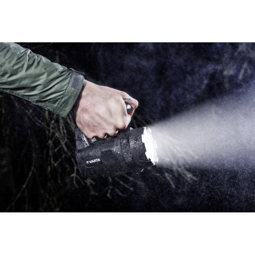 Varta 18751 - LED-taskulamppu LED/6W/6xAA IP54