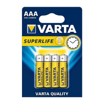 Varta 2003 - 4 kpl Sinkki-hiiliparisto SUPERLIFE AAA 1,5V